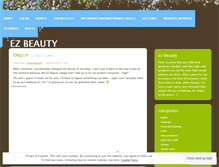 Tablet Screenshot of ezbeauty.wordpress.com