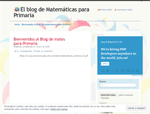 Tablet Screenshot of matematicasparaprimaria.wordpress.com