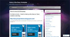 Desktop Screenshot of busybusyhoneybee.wordpress.com