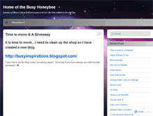 Tablet Screenshot of busybusyhoneybee.wordpress.com