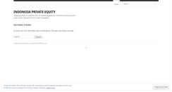 Desktop Screenshot of privateequityindonesia.wordpress.com