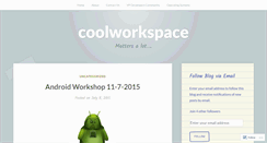 Desktop Screenshot of coolworkspace.wordpress.com