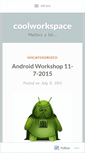 Mobile Screenshot of coolworkspace.wordpress.com