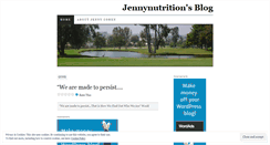 Desktop Screenshot of jennynutrition.wordpress.com