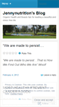 Mobile Screenshot of jennynutrition.wordpress.com