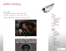 Tablet Screenshot of adilla.wordpress.com