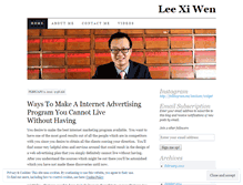 Tablet Screenshot of leexiwen.wordpress.com