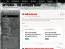 Tablet Screenshot of bepoker.wordpress.com