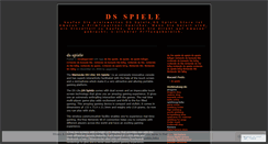 Desktop Screenshot of dsspiele.wordpress.com