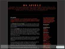 Tablet Screenshot of dsspiele.wordpress.com