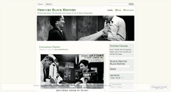 Desktop Screenshot of obscureblackhistory.wordpress.com