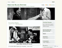 Tablet Screenshot of obscureblackhistory.wordpress.com