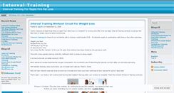 Desktop Screenshot of intervalfatlosstraining.wordpress.com
