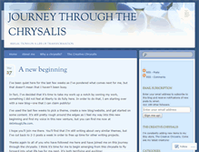 Tablet Screenshot of chrysalisjourney.wordpress.com