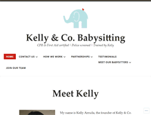 Tablet Screenshot of kellyandcobabysitting.wordpress.com