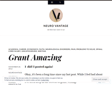 Tablet Screenshot of neurovantage.wordpress.com