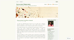 Desktop Screenshot of alegandoderechos.wordpress.com