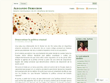 Tablet Screenshot of alegandoderechos.wordpress.com