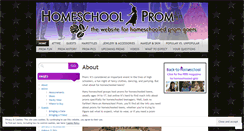 Desktop Screenshot of homeschoolprom.wordpress.com