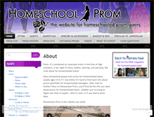 Tablet Screenshot of homeschoolprom.wordpress.com