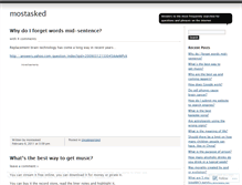 Tablet Screenshot of mostasked.wordpress.com