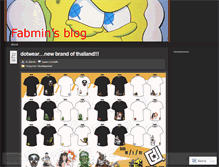 Tablet Screenshot of fabmin.wordpress.com