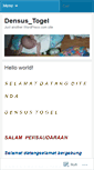 Mobile Screenshot of densustogel.wordpress.com