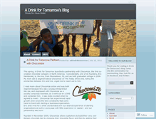 Tablet Screenshot of adrink4tomorrow.wordpress.com