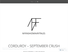 Tablet Screenshot of myfashionfairytales.wordpress.com