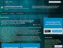 Tablet Screenshot of curriculumcreativity.wordpress.com