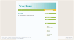 Desktop Screenshot of forwardoregon.wordpress.com