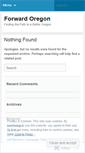 Mobile Screenshot of forwardoregon.wordpress.com