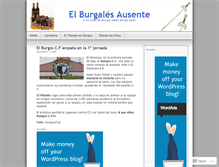 Tablet Screenshot of burgalesausente.wordpress.com