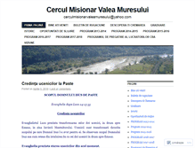 Tablet Screenshot of cerculmisionarvaleamuresului.wordpress.com