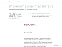 Tablet Screenshot of moneymakingmachinevt.wordpress.com
