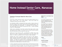 Tablet Screenshot of homeinsteadmanassas.wordpress.com