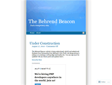 Tablet Screenshot of behrendbeacon.wordpress.com