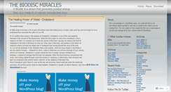 Desktop Screenshot of biodiscmiracles.wordpress.com