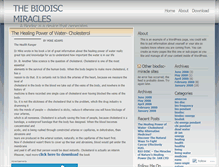 Tablet Screenshot of biodiscmiracles.wordpress.com