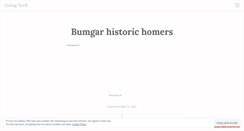 Desktop Screenshot of goingyard11.wordpress.com