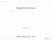Tablet Screenshot of goingyard11.wordpress.com