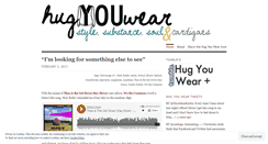 Desktop Screenshot of hugyouwear.wordpress.com