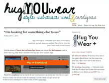 Tablet Screenshot of hugyouwear.wordpress.com