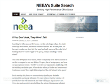 Tablet Screenshot of neeasuitesearch.wordpress.com