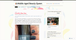 Desktop Screenshot of middleagedbeautyqueen.wordpress.com