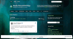 Desktop Screenshot of mediapersannoylity.wordpress.com