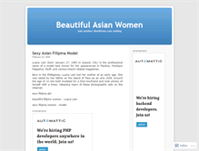 Tablet Screenshot of beautifulasianwomen.wordpress.com