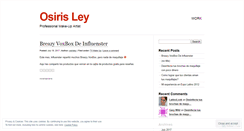 Desktop Screenshot of osirisley.wordpress.com