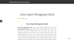 Desktop Screenshot of caracepatmengatasigerd.wordpress.com