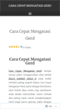 Mobile Screenshot of caracepatmengatasigerd.wordpress.com